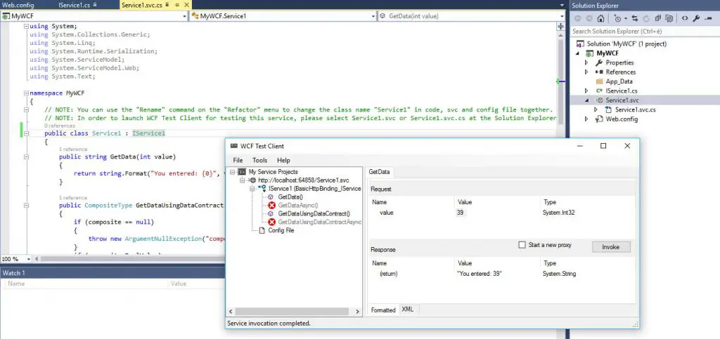 Creare un Web Service SOAP con ASP.NET WCF, Visual Studio e IIS 8