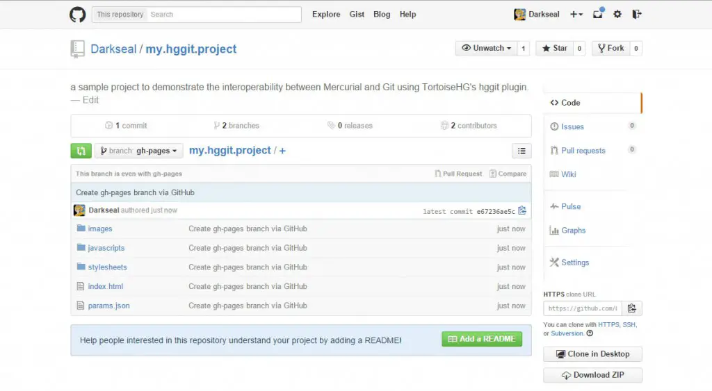 github.project.page.gh-page.branch