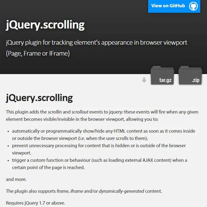 jquery.scrolling plugin