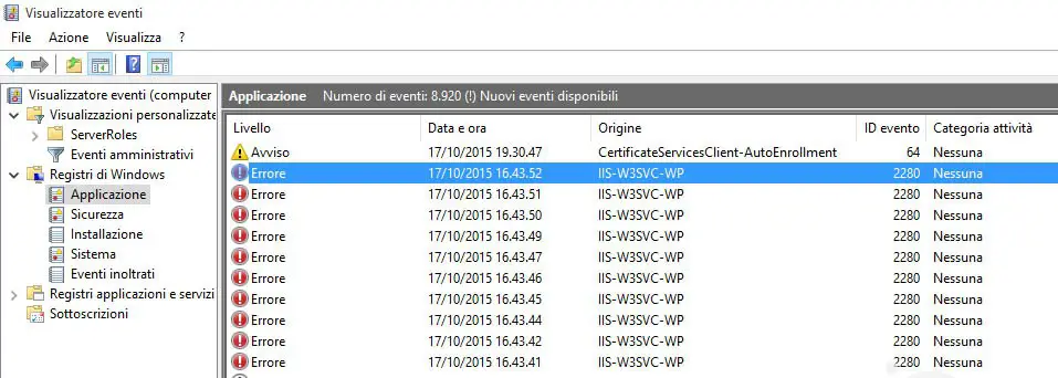 event-viewer-IIS-W3SVC-WP