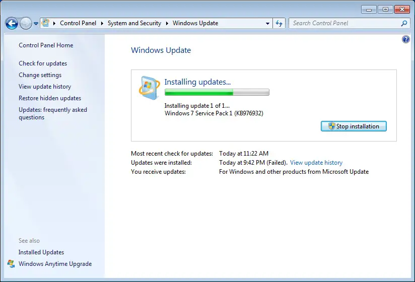 Windows-Update-Locked