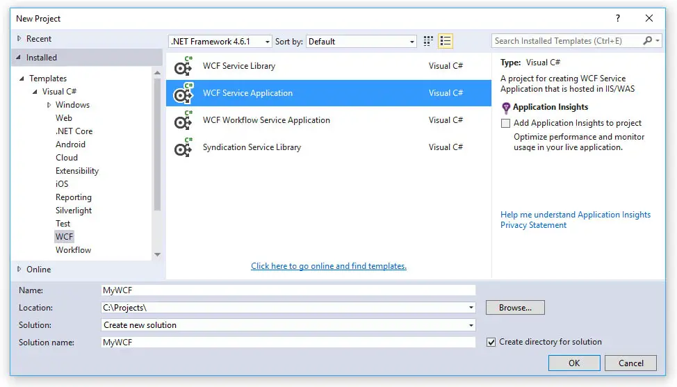 How to create a SOAP Web Service using ASP.NET WCF, Visual Studio and IIS 8+