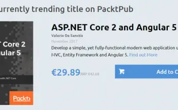 ASP.NET Core 2 and Angular 5 reached Top #1 Trending Book chart on Packt Publishing Web Site!