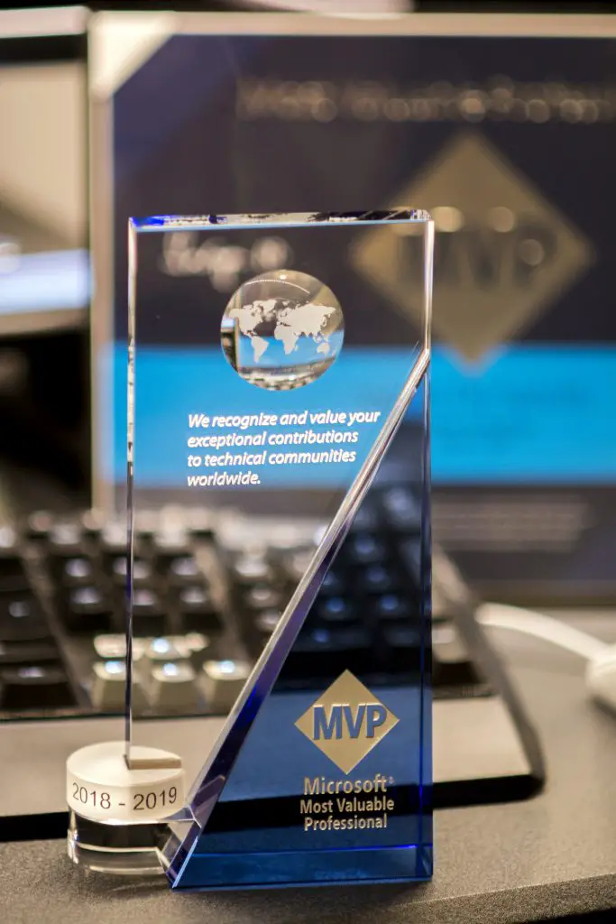 Microsoft MVP Award 2018-2019 in Developer Technologies