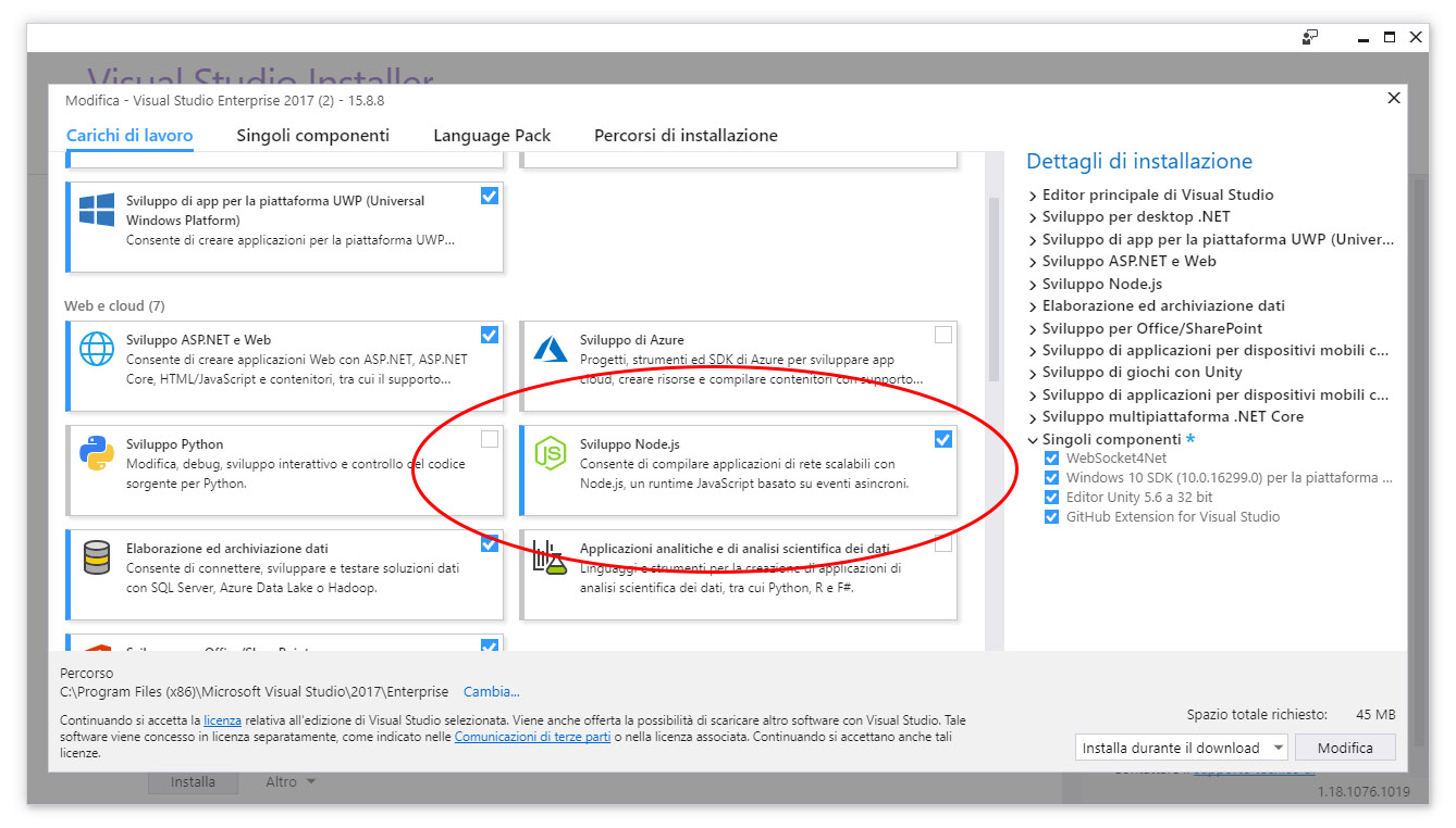 Node Js Visual Studio