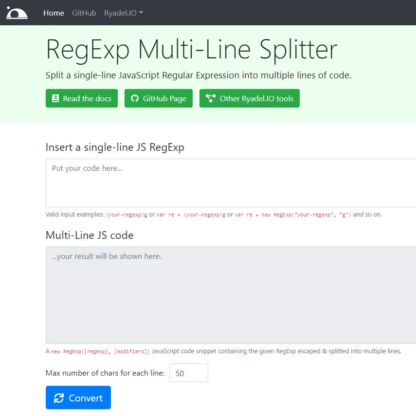 RegEx Splitter