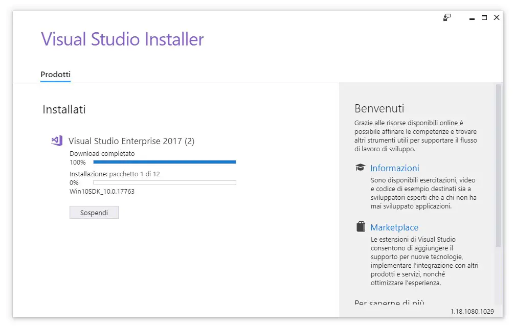 Visual Studio 2017 Installer Stuck at Win10SDK - How to fix