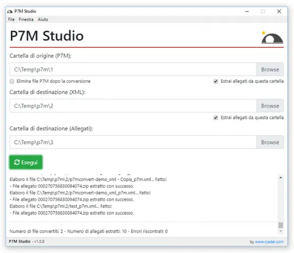P7M Studio Software di conversione file P7M (fattura elettronica) in