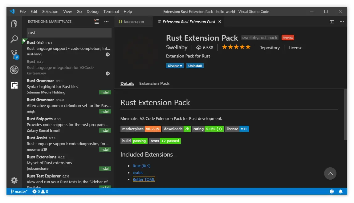 Rust Hello World Web Application With Actix And Visual Studio Code