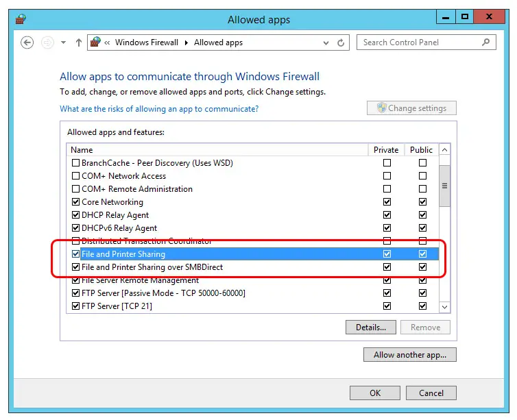 Windows Allow UNC File Sharing through a LAN or VPN connection