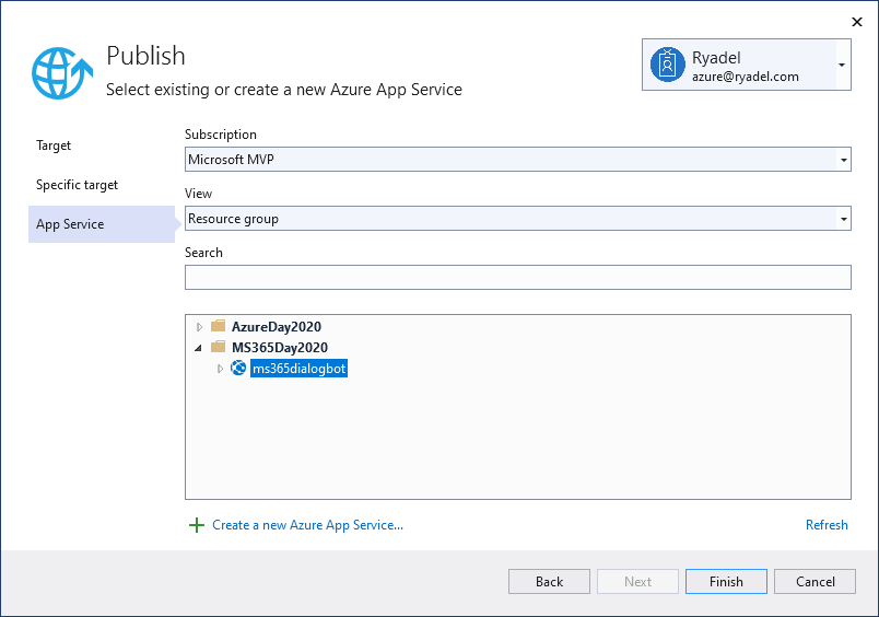 Microsoft Bot Framework: Deploy su Azure Bot Service