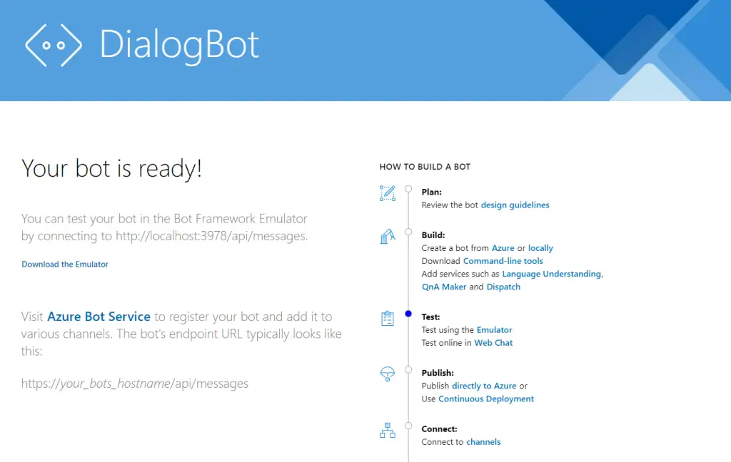 Microsoft Bot Framework: Deploy su Azure Bot Service