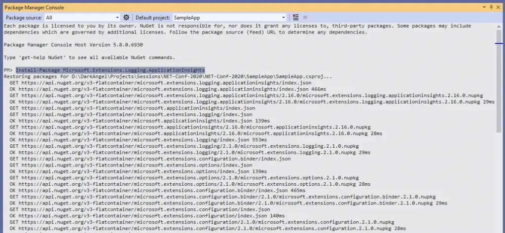 ASP.NET Core 5 Structured Logging con Azure Application Insights