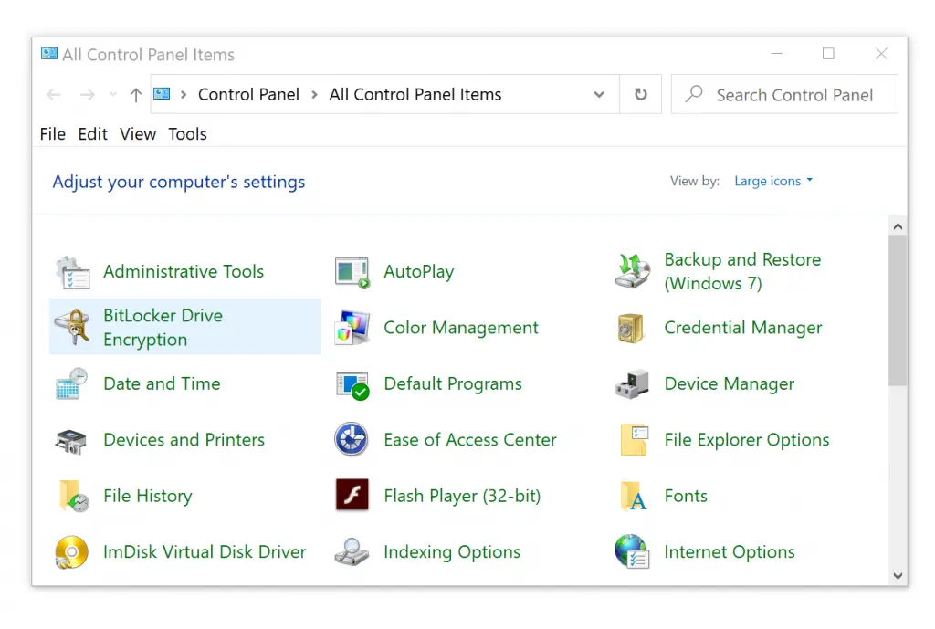 Windows Native Data Encryption AtRest with BitLocker